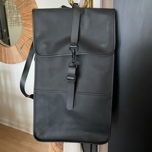 Rains Black Packpack